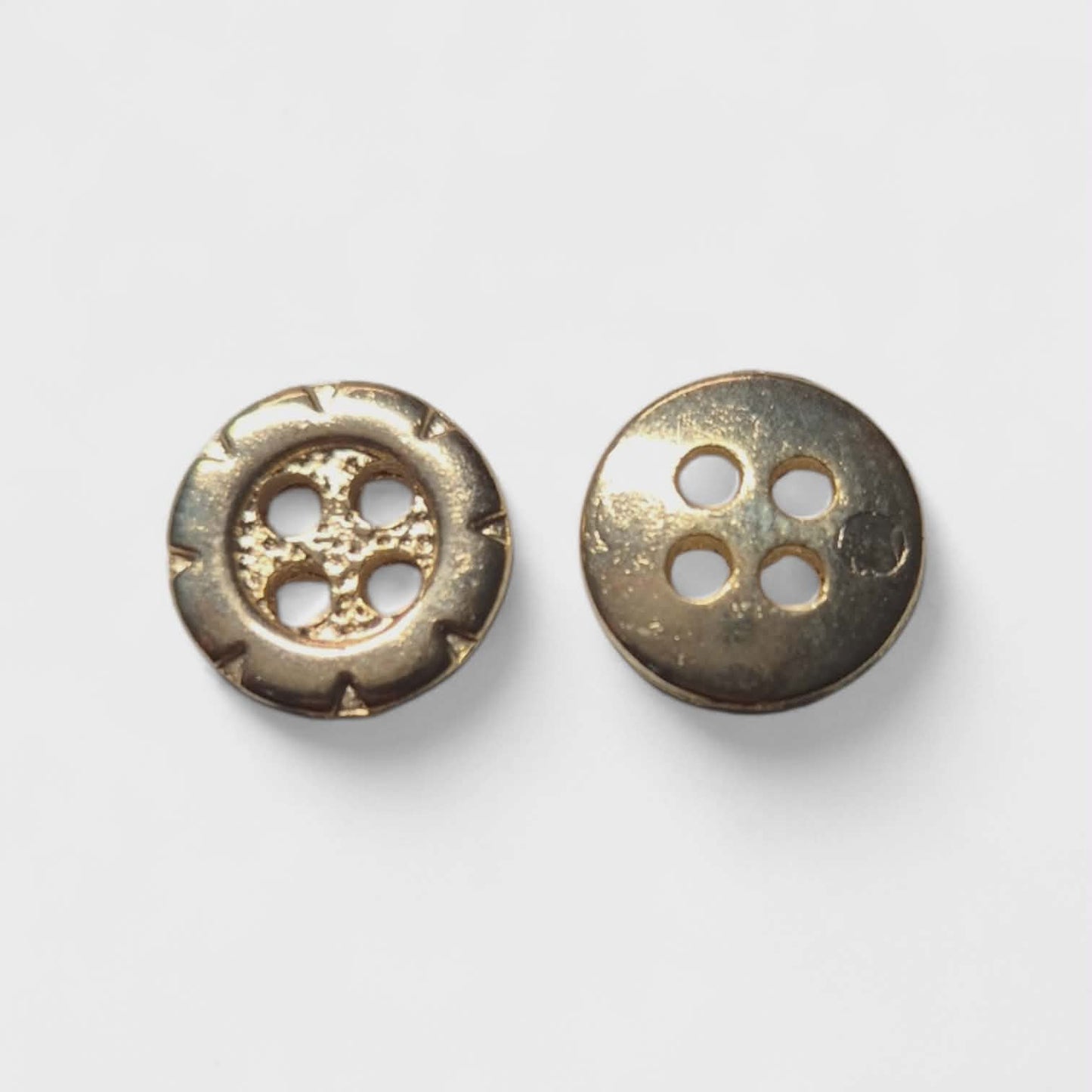 Boutons métallique - Or - 0,5cm