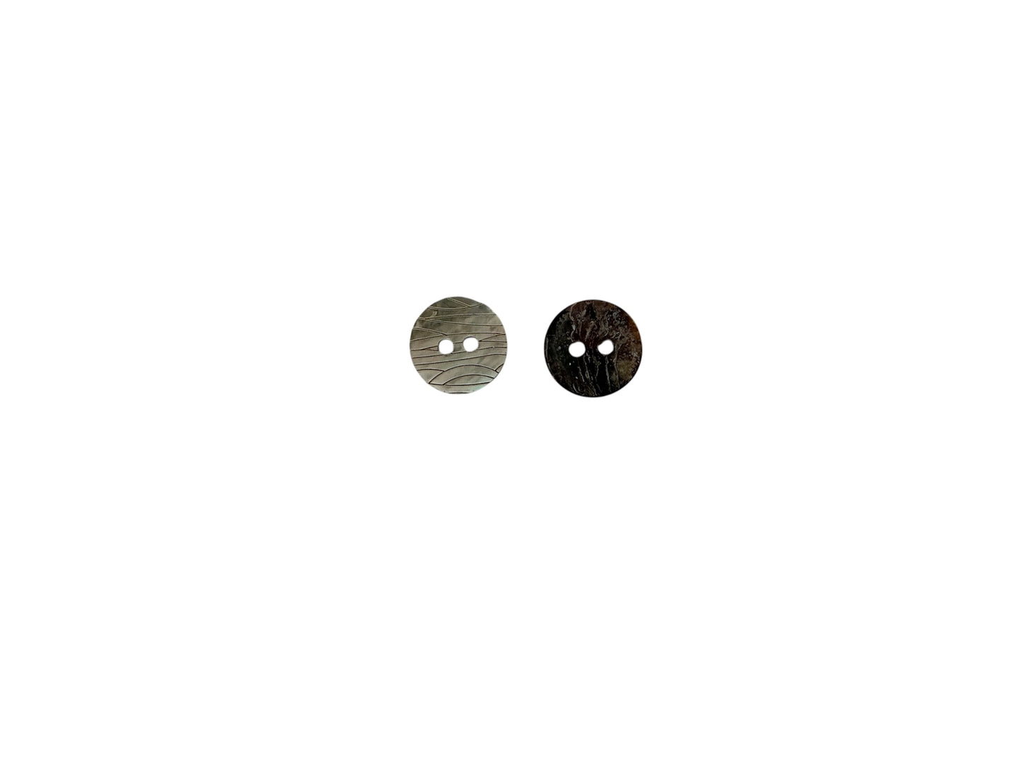 Boutons nacré - Marron foncé nacré - 1cm