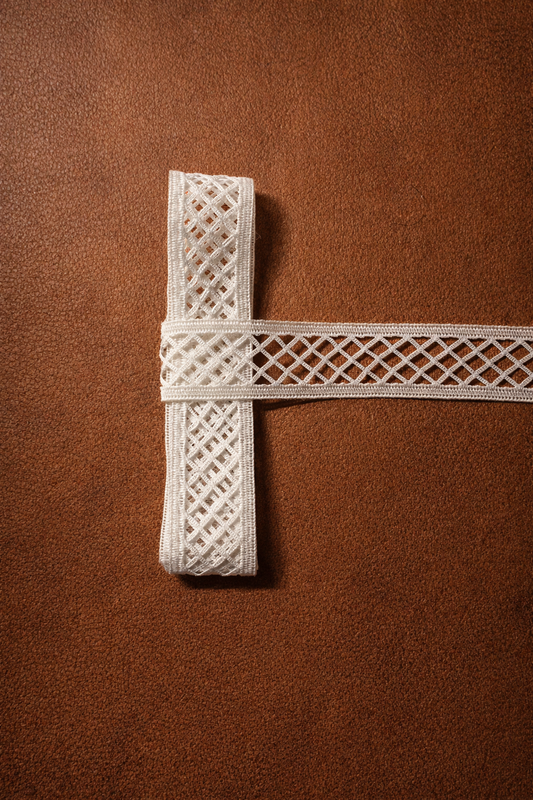 Dentelle QUADRILLE - Blanc - 2,5cm