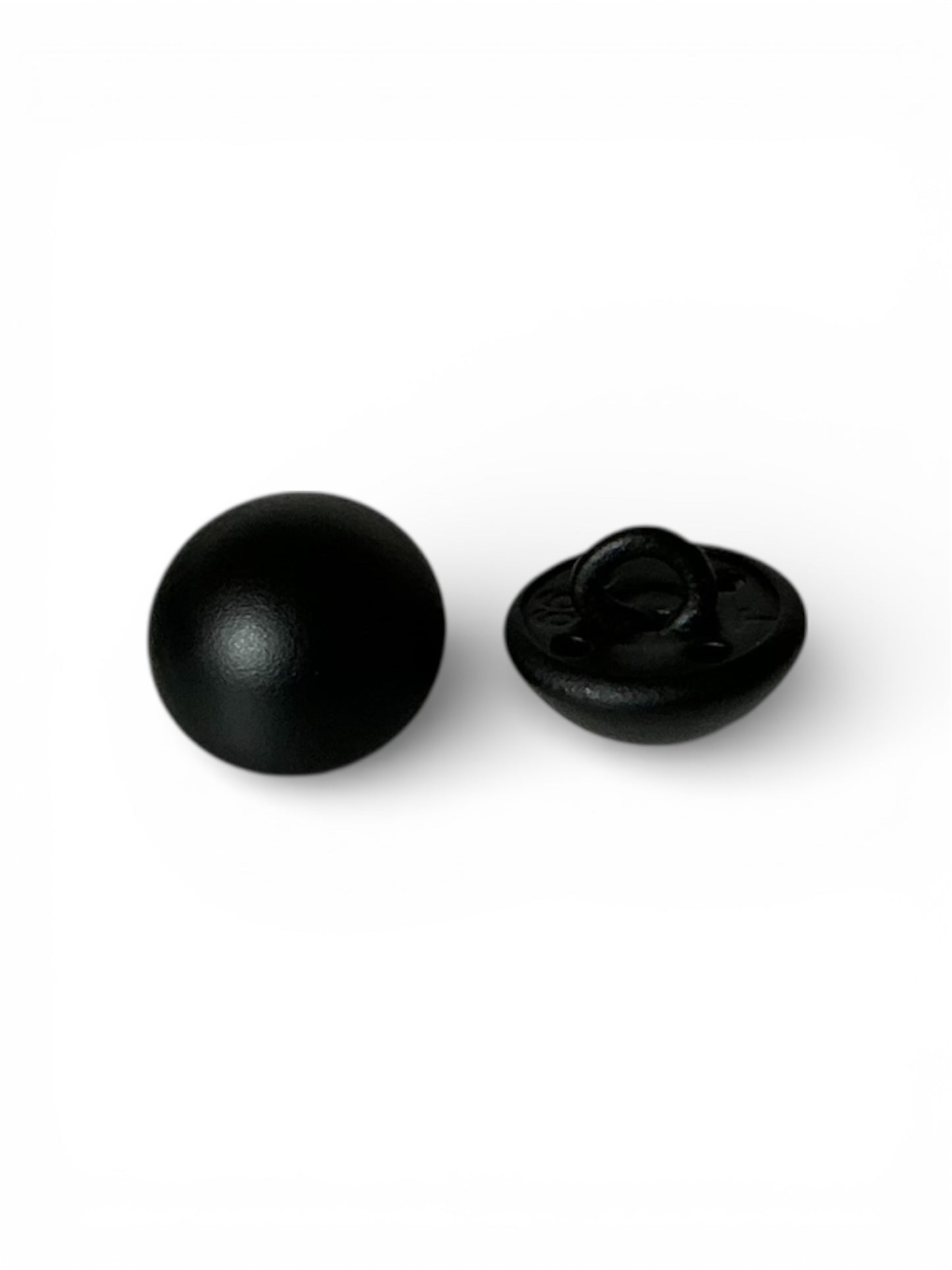 Boutons métallique - noir - 1cm