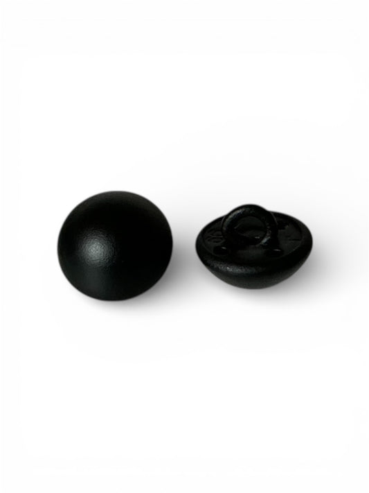 Boutons métallique - noir - 1cm