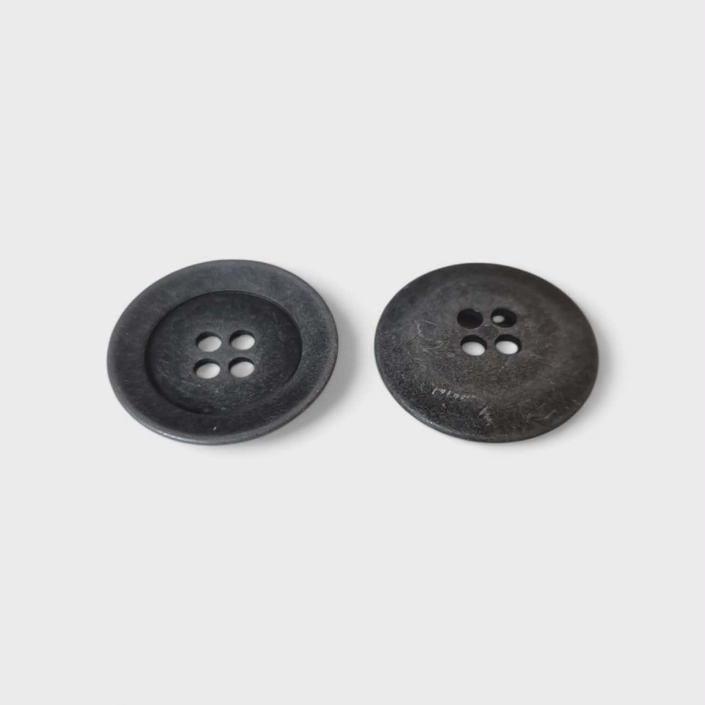 Boutons métallique -Gris - 2,3cm