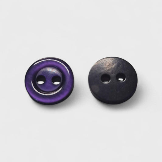 Boutons en plastique - Mauve - 1cm