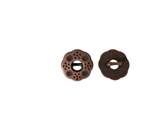 Boutons métallique - Cuivré - 1,5cm
