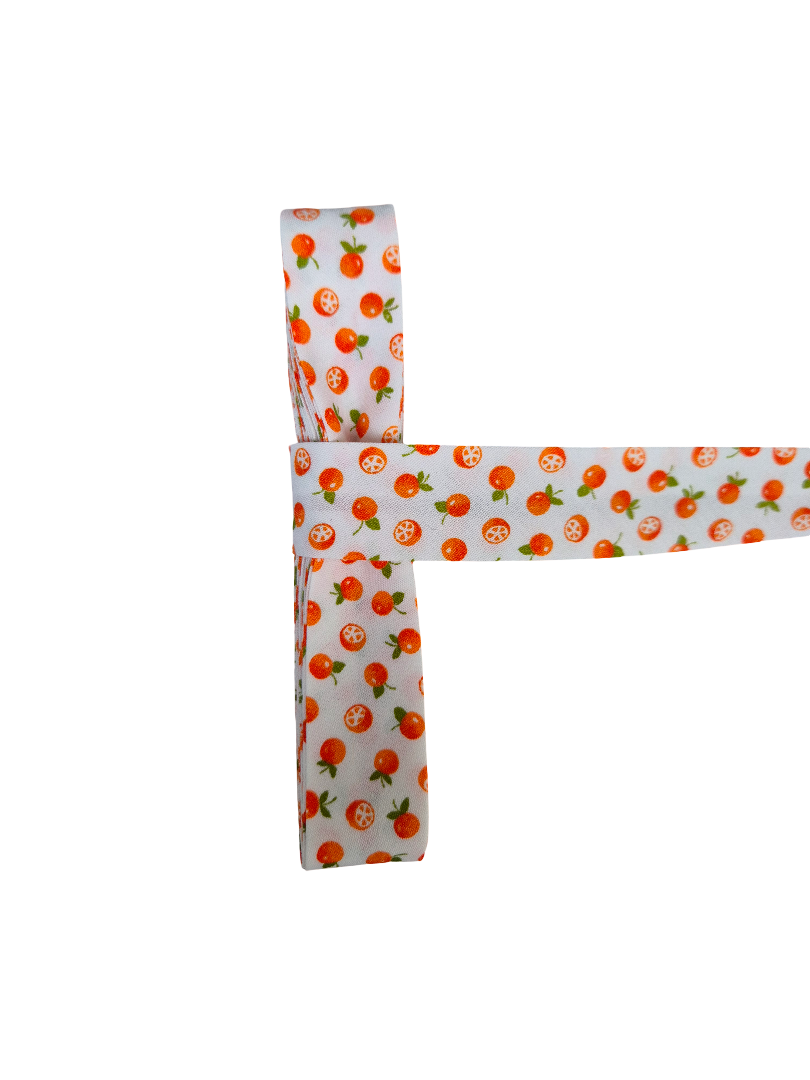 Biais motif fruit - 2cm