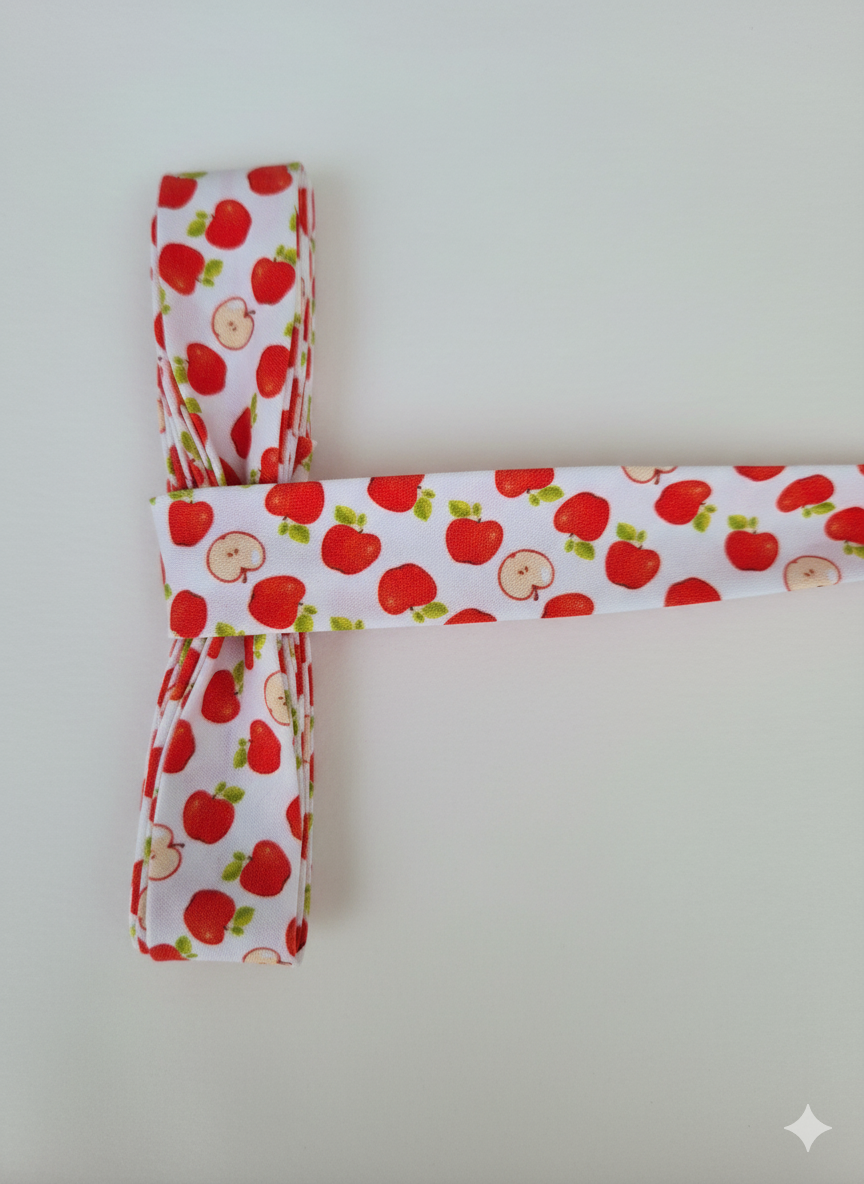 Biais motif fruit - 2cm